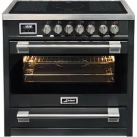 Kaiser Inductiekookplaat HC 93691 IS, met 1-voudig telescopisch uittrekelement, elektrische kookplaat 90 cm /5 kookzones/115 L