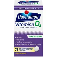 Davitamon 4x Vitamine D Volwassenen 75 smelttabletten