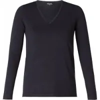 Base Level Curvy fijngebreide trui Anine donkerblauw female | Maat: 48