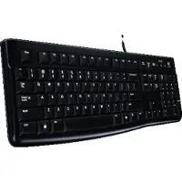 Logitech K120 Corded Keyboard toetsenbord USB Russisch Zwart