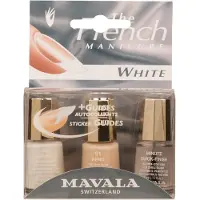 Mavala French Manicure kit White: White 5ml + Reno 5ml + Minute Quick Finish 5ml