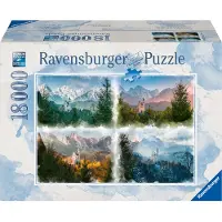 Ravensburger puzzel Slot Neuschwanstein In 4 Seizoenen - Legpuzzel - 18000 stukjes