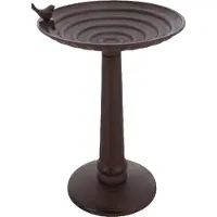 Esschert Design Vogeldrinkschaal Vogelbad op voet - XL - Vogelbad en Waterbad - - Bruin - FB606