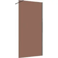 Guido Gusto Inloopdouche 120x200 8mm Nano glas chroom serie Silvio bronsglas
