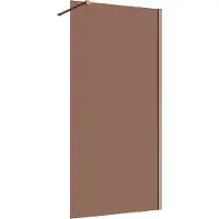 Guido Gusto Inloopdouche 70x200 8mm Nano glas Copper serie Silvio bronsglas