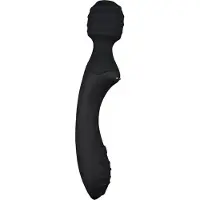 CHISA Didi - Dual-Ended Ultimate Wand Vibrator - Aan Twee Kanten te Gebruiken - Zwart