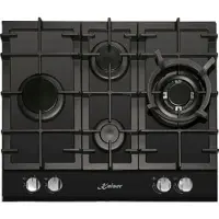 Kaiser - Gaskookplaat - KCG 6394 - 60cm - zwart - glas - inbouw - inbouwkookplaat - 3.8kW - WOK
