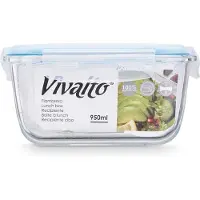 Vivalto Hermetische borosilicaat lunchbox 950ml