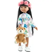Paola Reina Pop Amigas Meily Met Teddybeer (32Cm)