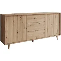 Meubella Dressoir Fuzeta - Eiken - 180 cm