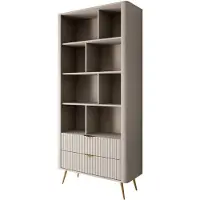 Meubella Boekenkast Lima - Beige - 88 cm