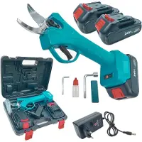 HA-MA TOOLS Elektrische Snoeischaar Incl. Opbergkoffer en 2xAccu’s - Draadloos Elektrisch Takkenschaar - 30mm Snijdiameter