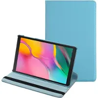 Rico Vitello Hoesje Geschikt voor Samsung Galaxy Tab A 8.0 inch (2019) (SM- T290/SM-T295) Book Case Tablet hoes/ 360° Draaibare Book case Kleur Lichtblauw