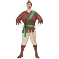 Generik Vegaoo - Bruine en groene Robin Hood outfit voor mannen