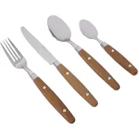 Gimex Nature Line Bestek - Wood - 16-Delig