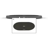 Berg Trampoline springmat ovaal 470x310 cm