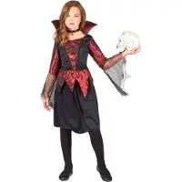 Generik Halloweenvampierenkostuum voor meisjes - Verkleedkleding - 122/134