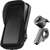 Lampa Optiline Waterdichte Telefoonhouder Motor Stuurbevestiging Met Quick release & Action Cam Adapter Incl. Anti Vibratie