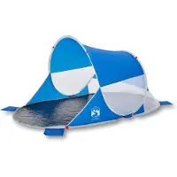 vidaXL Strandtent pop-up waterdicht azuurblauw
