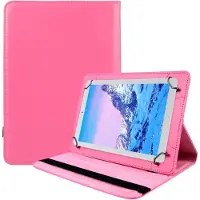 Rico Vitello Universele Tablet hoesje 8.0 inch/ Book Case Tablet hoes/ 360° Draaibare Book case geschikt voor Tablets en ipad Kleur Roze