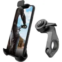 Lampa Optiline Telefoonhouder Fiets Fatbike E-Bike Stuurbevestiging Met Quick Release & Action Cam Adapter