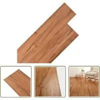 vidaXL The Living Store PVC Vloerplankenset - Natuurlijke iep - 91.4 x 15.2 cm - Brandwerend - Waterbestendig - Anti-slip