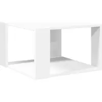 vidaXL - Salontafel - Wit - 51,5x51,5x30 - cm - Bewerkt - Hout