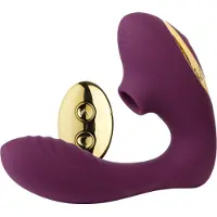 Tracy´s Dog 2 - luchtdruk vibrator en clitorisstimulator - 2in1 - paars