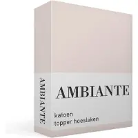Ambiante Katoen - Topper Hoeslaken - 180x220 - Zand