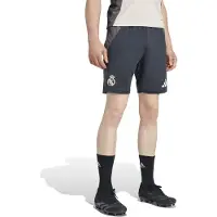Adidas Real Madrid Trainingsbroekje Europees 2024-2025 Donkergrijs Bruin Wit