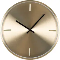Nest of Nora Wandklok geruisloos 30 cm - Aluminium - Goud