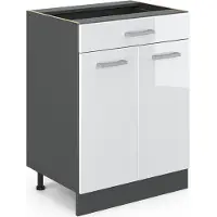 Vicco R-Line Keukenonderkast – 60 cm met lade, zonder werkblad Wit Hoogglans