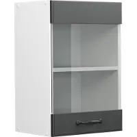 Vicco R-Line Glazen keukenkast – 40 cm Antraciet landhuis