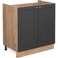 Vicco Fame-Line Wastafelkast – 80 cm zonder werkblad Antraciet-goud