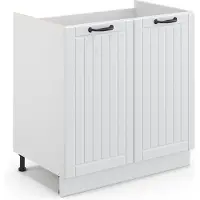 Vicco Fame-Line Wastafelkast – 80 cm zonder werkblad Wit Landhuis