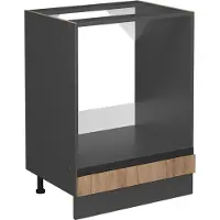 Vicco R-Line Ovenombouwkast – 60 cm J-vorm, zonder werkblad Krachtige eik goud