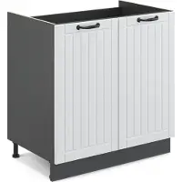 Vicco Fame-Line Wastafelkast – 80 cm zonder werkblad Wit Landhuis