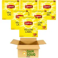 Lipton Multipak Thee Yellow Label Zwarte Thee 6x 100 Theezakjes (zonder envelop) (900 Gram Totaal)