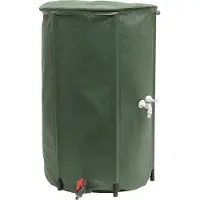 Eda Plastiques EDA 010983 V.CA, EDA Regentonne RÉCUP'O, diameter: 800 mm, groen, 500 liter