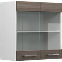 Vicco R-Line Glazen keukenkast – 60 cm Edel grijs