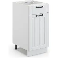 Vicco Fame-Line Keukenonderkast – 40 cm zonder werkblad Wit Landhuis