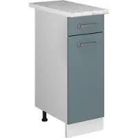 Vicco R-Line Keukenonderkast – 30 cm, WB Marmer Blauw-grijs