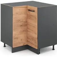 Vicco R-Line Hoekkast – 75.6 cm zonder werkblad Krachtige eik goud