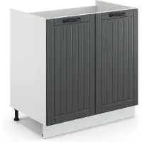 Vicco Fame-Line Wastafelkast – 80 cm zonder werkblad Antraciet landhuis