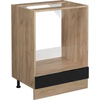 Vicco R-Line Ovenombouwkast – 60 cm zonder werkblad Zwart hoogglans