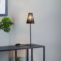 Nowodvorski Lighting Tafellamp Trifle, zwart, Woon-/ Eetkamer, Aluminium, Modern, Tafellamp