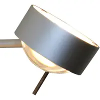 TOP LIGHT Wandlamp Puk Sides, dimbaar, alu / grijs / zink, Woon-/ Eetkamer, metaal, Design, wandlamp