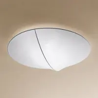 AXO Plafondlamp Nelly, dimbaar, wit / opaal, Woon-/ Eetkamer, Textiel / Stof / Zijde, Design, plafondlamp