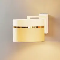 Argon Wandlamp Long, dimbaar, wit / opaal, Woon-/ Eetkamer, metaal, Modern, Wandlamp