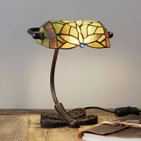 ARTISTAR Tiffany tafellamp DRAGONFLY, groen, Woon-/ Eetkamer, Glas, Tiffany, tafellamp